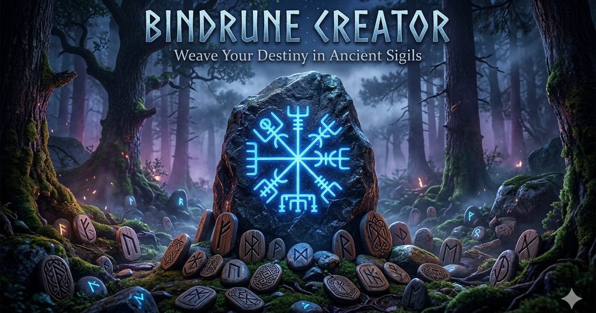 I made a free bindrune generator with no AI in it, and I can't tell if the fill in one sentence step